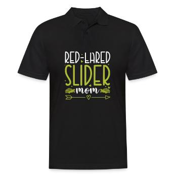 Red-Eared Slider Mom Reptile Pet Turtle - Männer Poloshirt - Schwarz - Vorne - Kai (181cm)