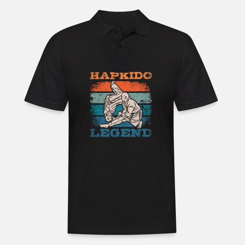 Hapkido legend - Männer Poloshirt - Schwarz