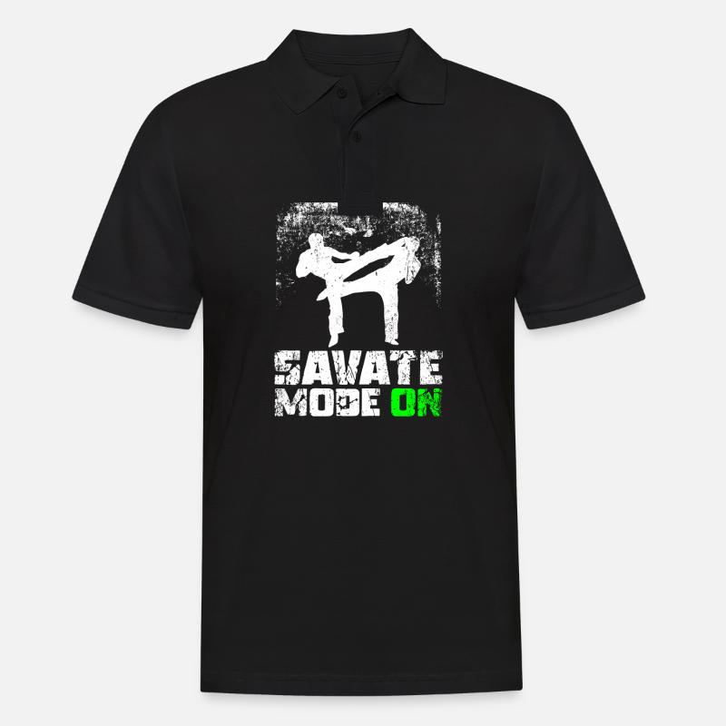 Mode de sauvegarde activé - Polo Homme - noir