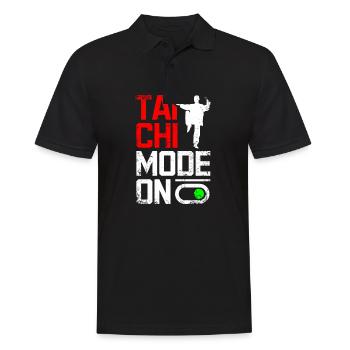Tai chi mode on - Männer Poloshirt - Schwarz - Vorne - Kai (181cm)