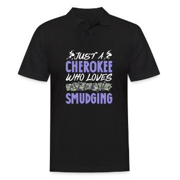 Juste un Cherokee qui aime purifier son énergie - Polo Homme - noir - Devant - Kai (181cm)