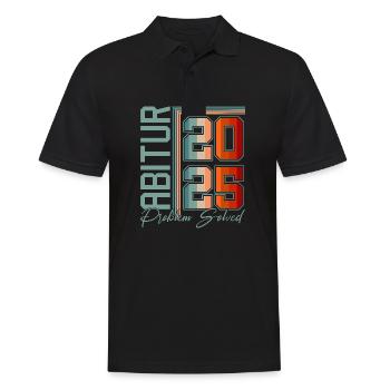 Abitur 2025 Abiturienten Abitur Abitur Abitur Exam Gift - Men's Polo Shirt - black - Front - Kai (181cm)