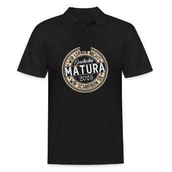 Matura 2024 Matura Matura Graduation Gift - Men's Polo Shirt - black - Front - Kai (181cm)