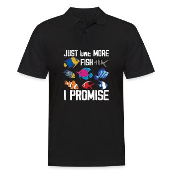 Juste un poisson de plus, je vous promets l’aquascaping - Polo Homme - noir - Devant - Kai (181cm)