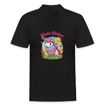 Easter Happy Easter Easter Bunny Easter Egg Spring - Men's Polo Shirt - black - Front - Kai (181cm)