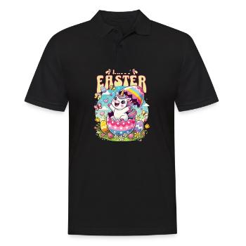 Easter Happy Easter Easter Bunny Easter Egg Spring - Men's Polo Shirt - black - Front - Kai (181cm)