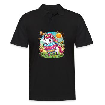 Easter Happy Easter Easter Bunny Easter Egg Spring - Men's Polo Shirt - black - Front - Kai (181cm)