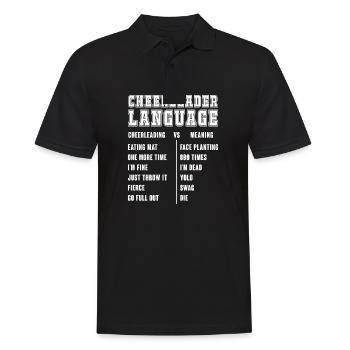Cheerleading Langue d’équipe Encouragement - Polo Homme - noir - Devant - Kai (181cm)