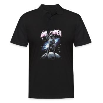 Le pouvoir des filles Fraune Power - Polo Homme - noir - Devant - Kai (181cm)