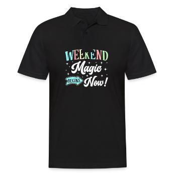 Happy Friday Fri Yay Teacher School Meme - Männer Poloshirt - Schwarz - Vorne - Kai (181cm)