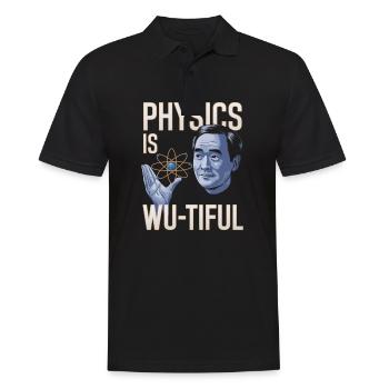 Physics Is Wu-tiful Design - Men's Polo Shirt - black - Front - Kai (181cm)