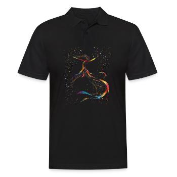Aerialist Aerial Silk Circus Air Silk - Men's Polo Shirt - black - Front - Kai (181cm)