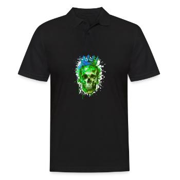 Couronne de crâne de roi - Polo Homme - noir - Devant - Kai (181cm)