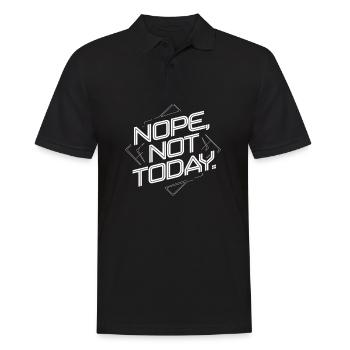 Non, pas aujourd’hui : le design graphique - Polo Homme - noir - Devant - Kai (181cm)