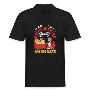 Dumpster Fire Response Team Leader - Men's Polo Shirt - black - Front - Kai (181cm)