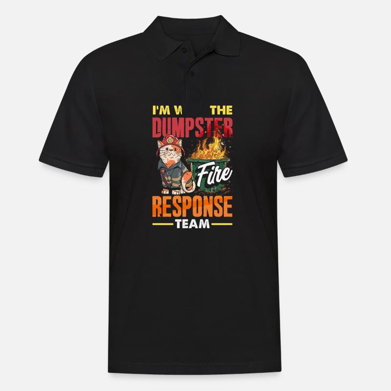Müllcontainer Fire Response Team Leader - Männer Poloshirt - Schwarz