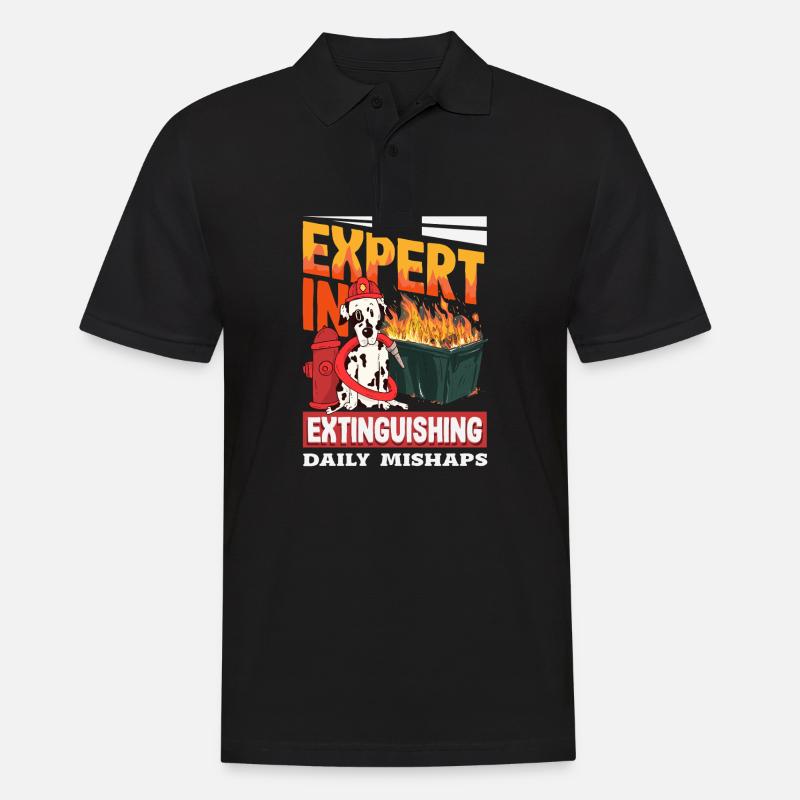 Dumpster Fire Response Team Leader - Men's Polo Shirt - black