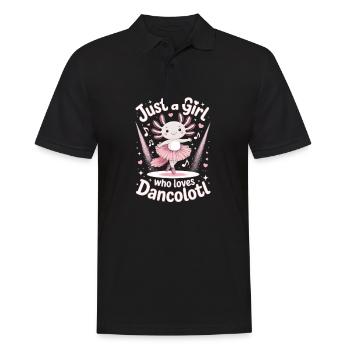 Just a girl who loves dancolotl - Men's Polo Shirt - black - Front - Kai (181cm)