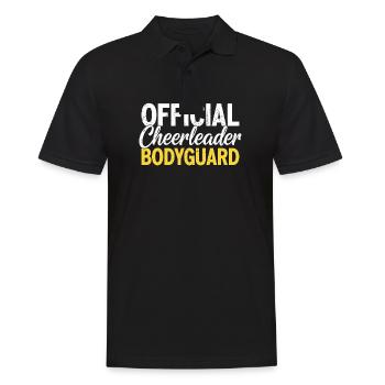 Official Cheerleader Bodyguard - Men's Polo Shirt - black - Front - Kai (181cm)