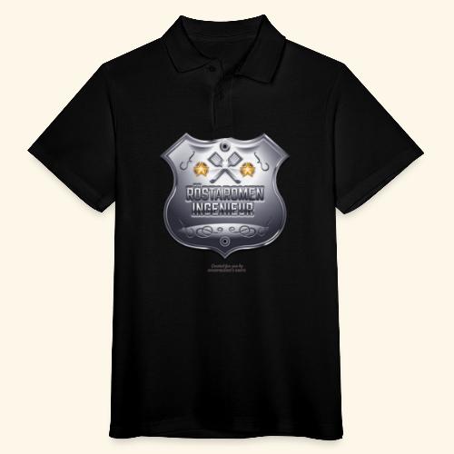 Grill T-Shirt Röstaromeningenieur Chrom Abzeichen - Männer Poloshirt