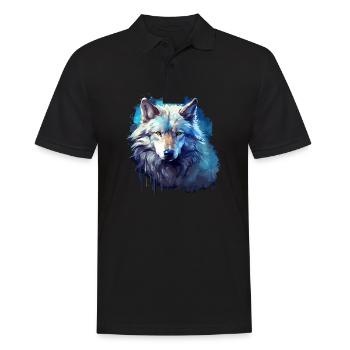 Cadeau Viking Wolf Power Animal Shaman Odin - Polo Homme - noir - Devant - Kai (181cm)
