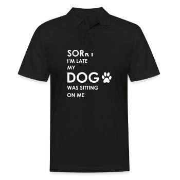 Chiens, chiens, chiens, propriétaire de chiens - Polo Homme - noir - Devant - Kai (181cm)
