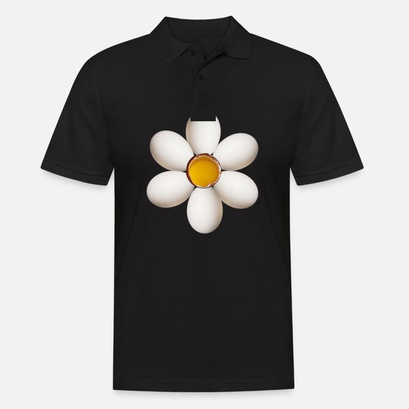 BlÃ1/4te - Männer Poloshirt - Schwarz