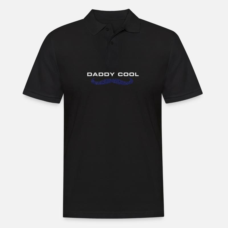 Daddy Cool Vater Design - Männer Poloshirt - Schwarz