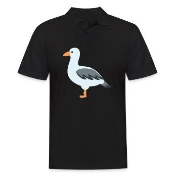 gull - Men's Polo Shirt - black - Front - Kai (181cm)