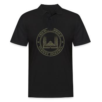 turkey istanbul - Men's Polo Shirt - black - Front - Kai (181cm)