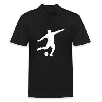 Joueur de football Joueur de football - Polo Homme - noir - Devant - Kai (181cm)