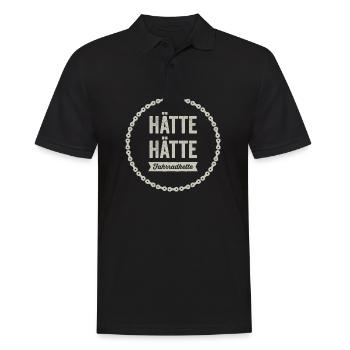 Hätte Hätte Fahrrad kette - Männer Poloshirt - Schwarz - Vorne - Kai (181cm)