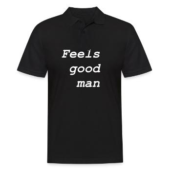 Feels good man - Men's Polo Shirt - black - Front - Kai (181cm)