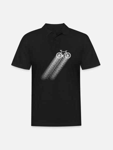 Vélo Cyclotourisme - Polo Homme - noir