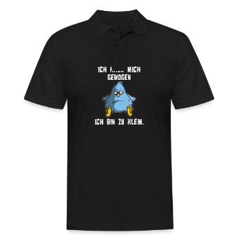 I weighed myself - I'm too small, bird - Men's Polo Shirt - black - Front - Kai (181cm)