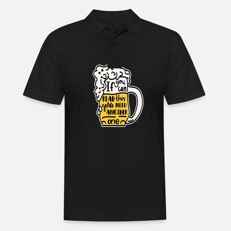 Divertente birra bevitore birra stein regalo - Polo da uomo - nero