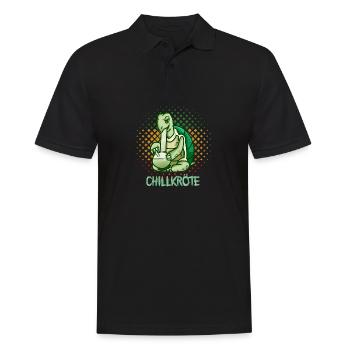 Kiffer Bong Shirt Chillkroete for Ganja Reggae fan - Men's Polo Shirt - black - Front - Kai (181cm)