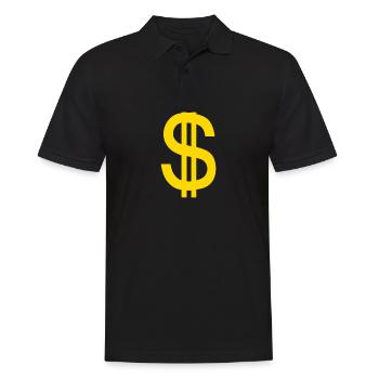 dollar - Men's Polo Shirt - black - Front - Kai (181cm)