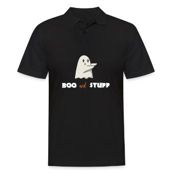 Halloween fantôme fantôme costume drôle cadeau - Polo Homme - noir - Devant - Kai (181cm)