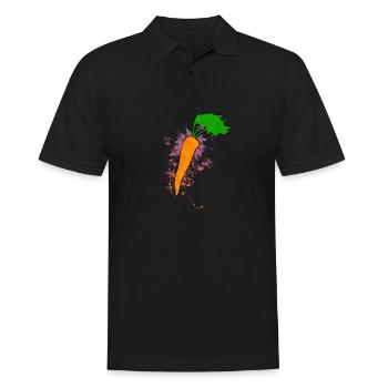 Carrots color explosion - Men's Polo Shirt - black - Front - Kai (181cm)