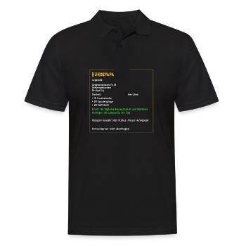 Legendärer Hundepapa Legendär Hund Tiere - Männer Poloshirt - Schwarz - Vorne - Kai (181cm)