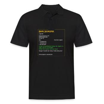 Legendäre große Schwester Familie Seele Legendär - Männer Poloshirt - Schwarz - Vorne - Kai (181cm)