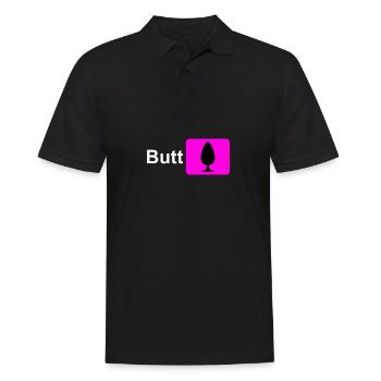 Butt Plug Icône Rose - Polo Homme - noir - Devant - Kai (181cm)