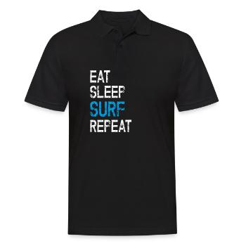 Surfer Surfing Surfboard Surfing Grunge Gift - Men's Polo Shirt - black - Front - Kai (181cm)