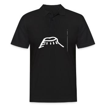 Berg. (Weiß) - Männer Poloshirt - Schwarz - Vorne - Kai (181cm)