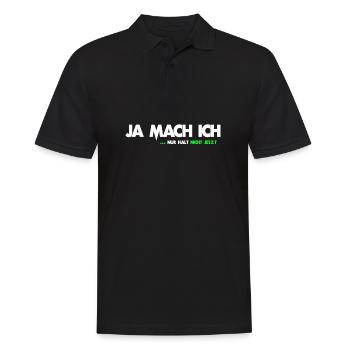 Yeah I just do not stop now saying gift - Men's Polo Shirt - black - Front - Kai (181cm)