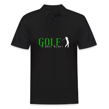 Golf quoi d'autre? Golfer Golden Men Femmes Enfants - Polo Homme - noir - Devant - Kai (181cm)
