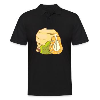 Jackfrucht Eis Speiseeis Eiskrem Eiscreme Kugeleis - Männer Poloshirt - Schwarz - Vorne - Kai (181cm)