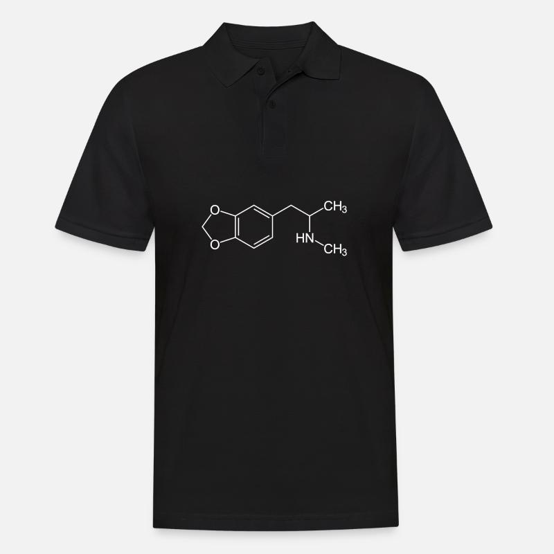 Molécule MDMA - Polo Homme - noir