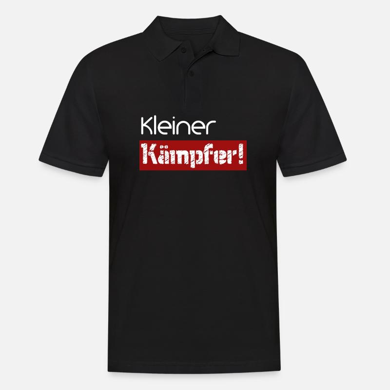 Kleiner Kämpfer - Männer Poloshirt - Schwarz